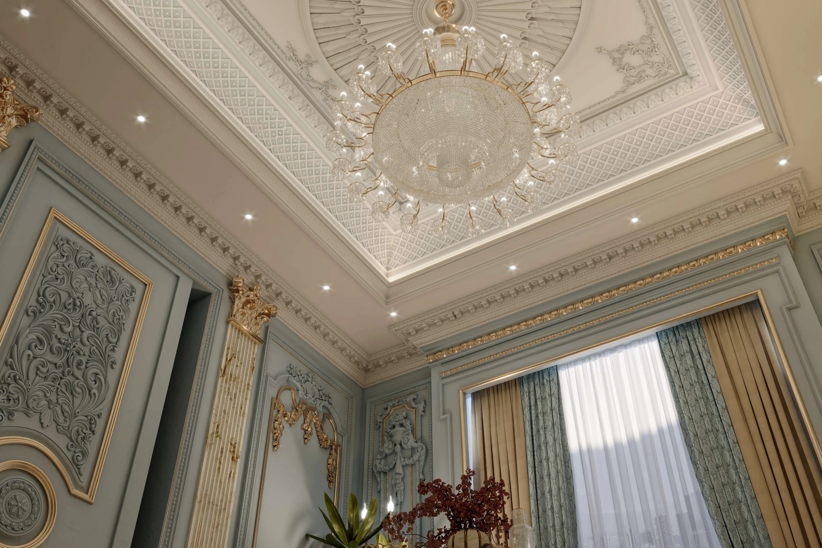 Royal blue Sitting room - 1